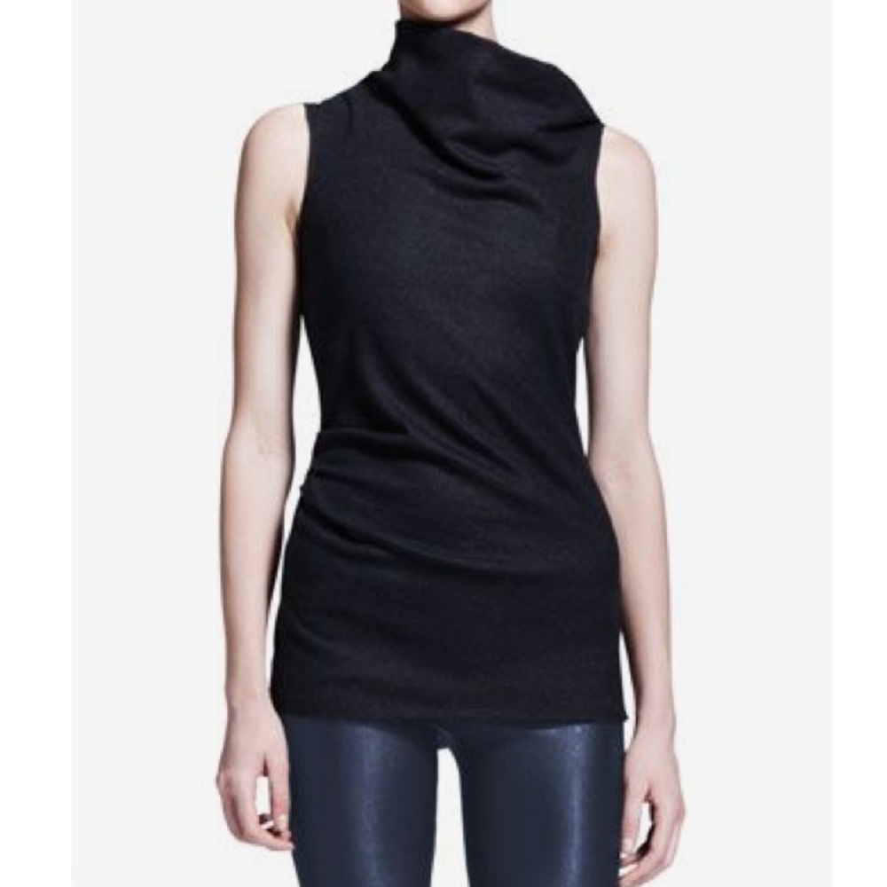 Helmut Lang Sonar wool drape top